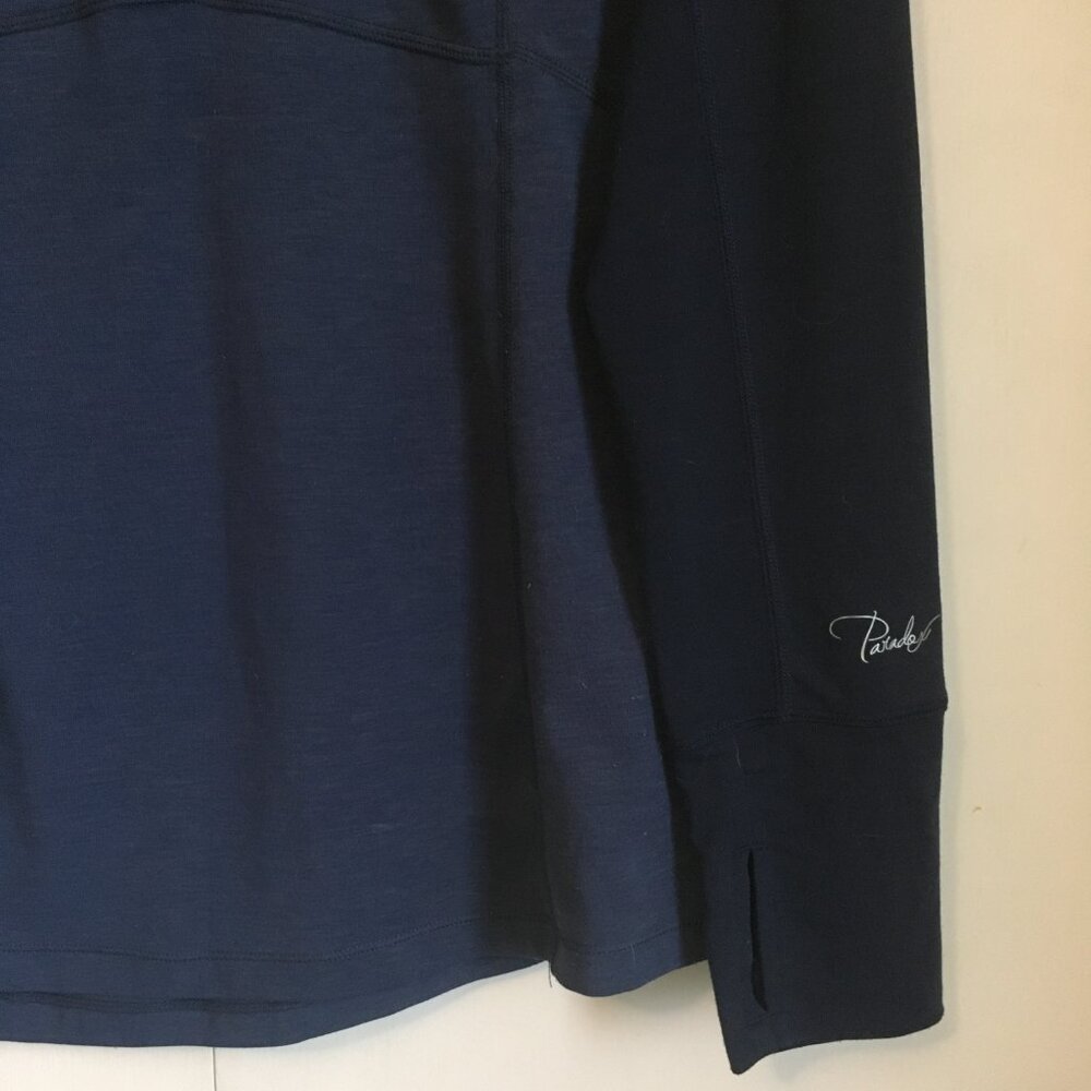 Paradox Merino Wool Blend 1/4 Zip Athletic Top Navy DRIrelease - Picture 6 of 16